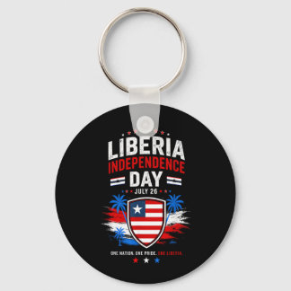 Llavero Día de la Independencia de Liberia 26 de julio Ban