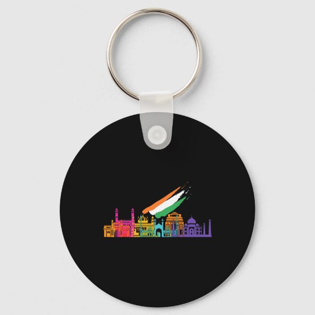 Llavero Día de la Independencia: Los enlaces gráficos aman (Anverso)