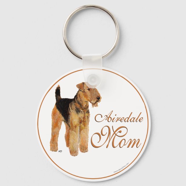 Llavero Día de la Madre Airedale Terrier (Anverso)