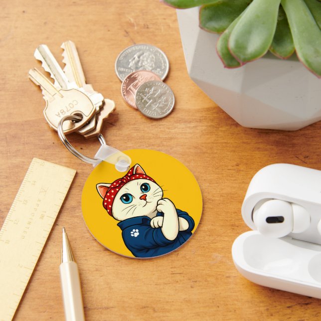 Llavero Día de la Madre Cat Mom (Escritorio )