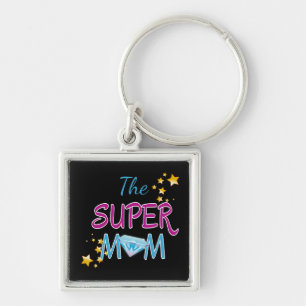 Llavero Día de la Madre de diamantes supermamá estrella be
