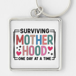 Llavero Día de la Madre Divertido Sobrevivir a la Maternid