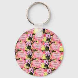 Llavero Día de la Madre floral de bonito