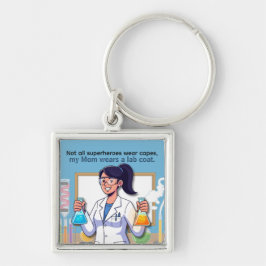 Llavero Día de la Madre Trabajadora de Laboratorio Mamá