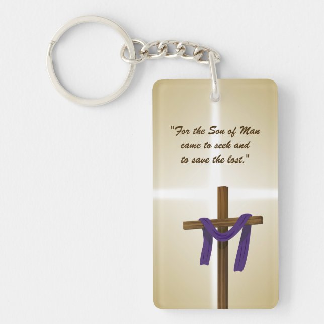 Llavero Día de la Resurrección de la Violeta Púrpura de la (Frente)