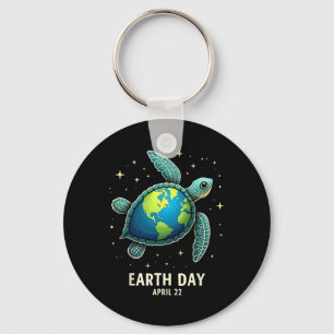 Llavero Día de la Tierra 2025 Restaurar Tortuga Marina Art