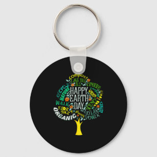 Llavero Día de la Tierra árbol salvar la tierra inspiració