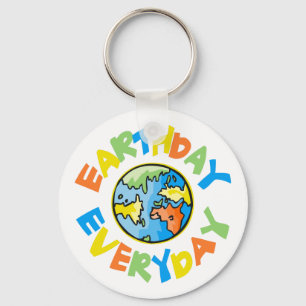 Llavero Día de la Tierra colorida