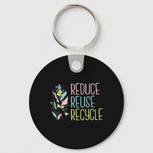 Llavero Día de la Tierra El ciclo de reciclaje de reutiliz