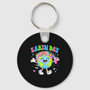 Llavero Día de la tierra planeta coqueta lindo medio ambie