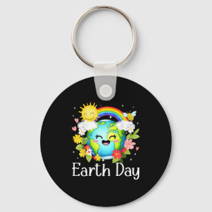 Llavero Día de la Tierra planeta lindo entorno reciclar ho