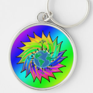 Llavero Día de la Tierra ~ Sunburst