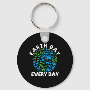 Llavero Día de la Tierra Todos los Días Amantes de los Ani
