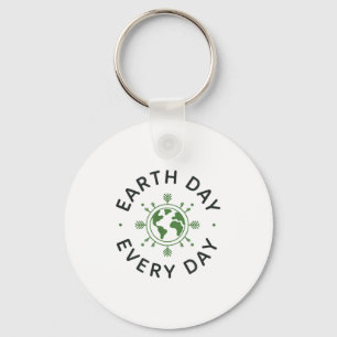 Llavero Día de la Tierra Todos los Días - Diseño Ecológico