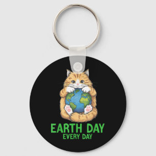Llavero Día de la Tierra Todos Los Días El Gato Día De La