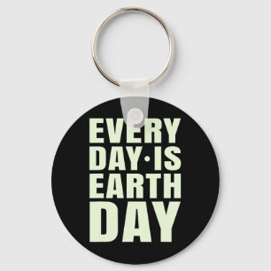 Llavero Día de la Tierra Todos Los Días Equipo Para El Día