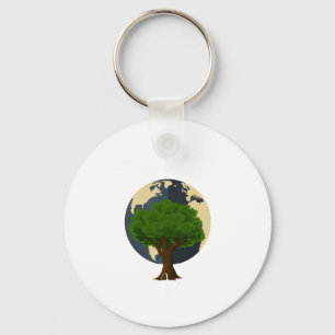 Llavero Día de la Tierra Todos los Días Ve Verde Arte Eleg