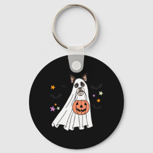 Llavero Día de las Brujas Amante del Perro Terrier de Bost
