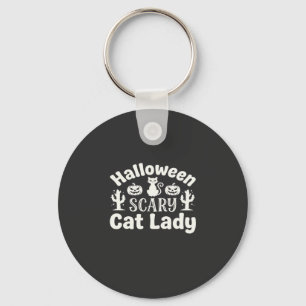 Llavero Día de las Brujas Señora Gato Espantoso_1