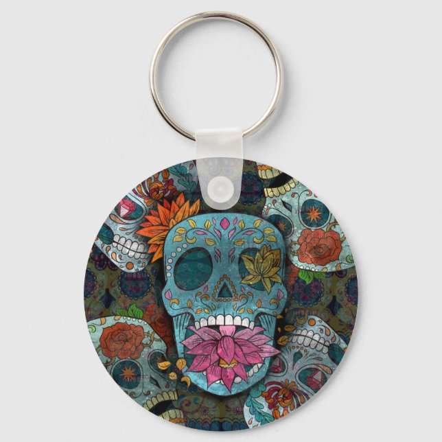 Llavero Día De Los Muertos (Anverso)