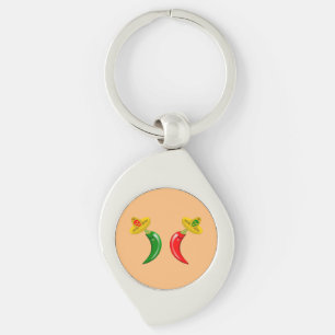 Llavero Día de los Muertos Chilis Mexicanos