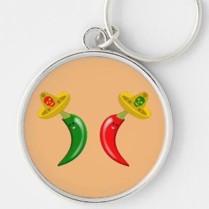 Llavero Día de los Muertos Chilis Mexicanos