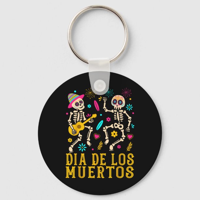 Llavero Día De Los Muertos Día De La Vestimenta Del Espele (Anverso)