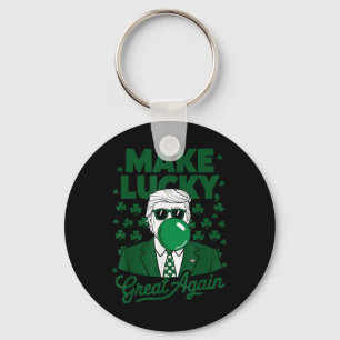 Llavero Día de los Patrones Irlandés Trump Burbble Gum Fun