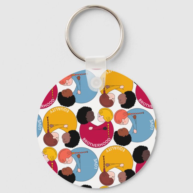 Llavero Día de Martin Luther King, fraternidad e igualdad (Anverso)