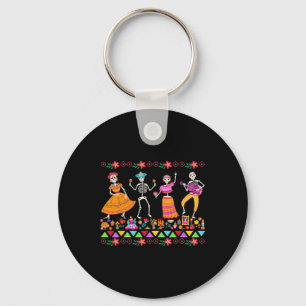 Llavero Día De Muertos Día De Los Muertos Esqueleto Mexica