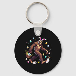 Llavero Día de Pascua de Bigfoot Divertido Sasquatch Conej