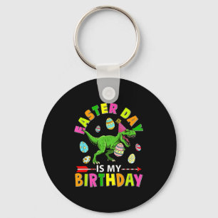 Llavero Día de Pascua Es Mi Cumpleaños T-rex Chocolate Col