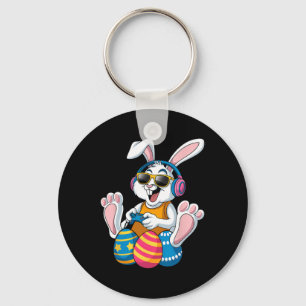 Llavero Día de Pascua Rabbit Gamer divertidos juegos de vi