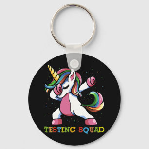 Llavero Día de prueba Dabbing Unicorn Pruebas Chicas de es