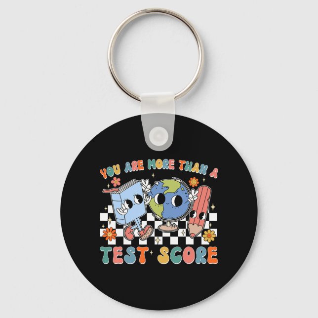 Llavero Día De Prueba Escolar Eres Más Que Una Puntuación  (Anverso)