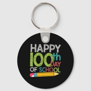 Llavero Día de Regalo Niños Estudiantes Felices 100 Días D