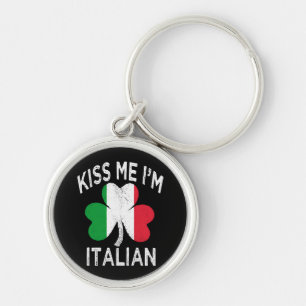 Llavero día de san patricio bésame soy italiano