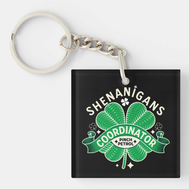 Llavero Día de San Patricio - Coordinador de Shenanigans (Frente)