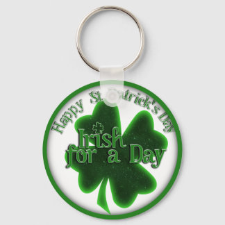 Llavero Día de San Patricio Irlandés por un día
