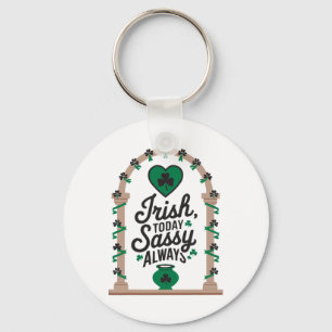 Llavero Día de San Patricio Irlandés Trampa de Trébol Irla