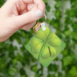 Llavero Día de San Patricio Irlandés Verde Trebol Personal