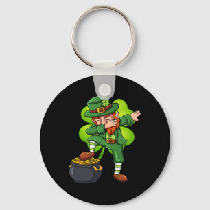 Llavero Día de San Patricio Leprechaun Bailando Chicos Chi