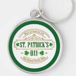 Llavero Día de San Patricio Personalizado Tengo Suerte Irl