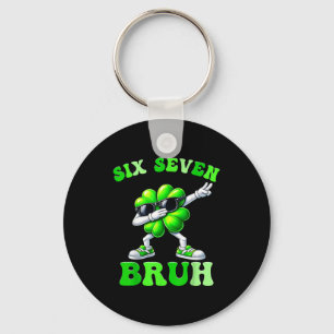 Llavero Día de San Patricio seis siete bruh 6 7 meme trébo