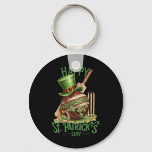 Llavero Día de San Patricio Sombrero de Cricket de Cuatro