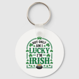 Llavero Día de San Patricio trébol irlandés Shenanigan Irl