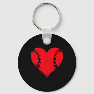 Llavero Día de San Valentín Béisbol Heart Sport Niños Adol