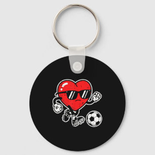 Llavero Día de San Valentín Corazón Fútbol Fútbol American