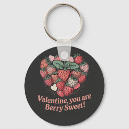 Llavero Día de San Valentín de niños fresa baya dulce