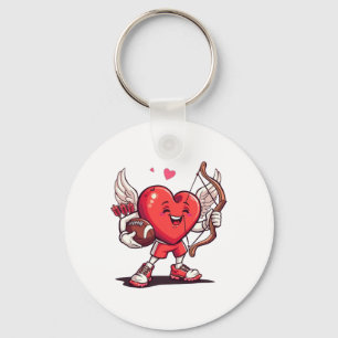 Llavero Día de San Valentín Divertido Futbol Niños Niñas C